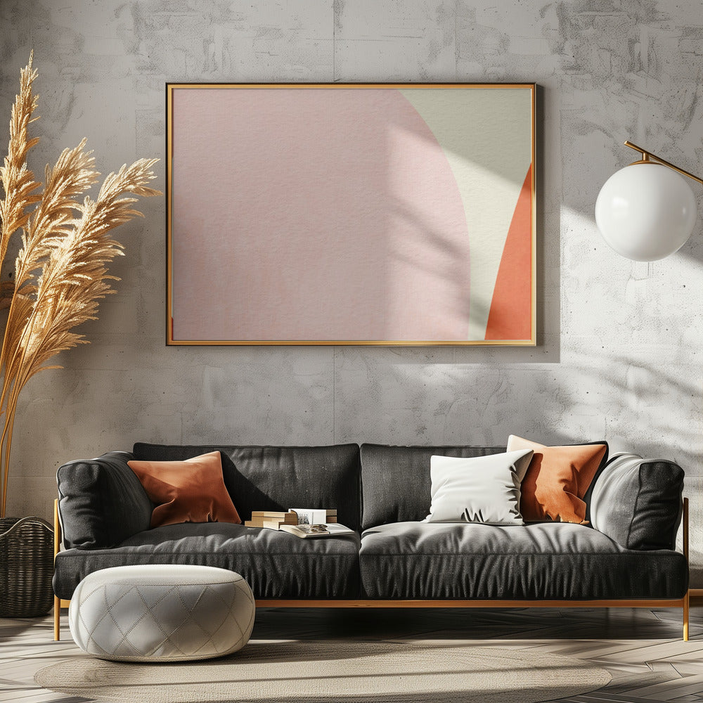 Warme pastelgeometrie | Canvas
