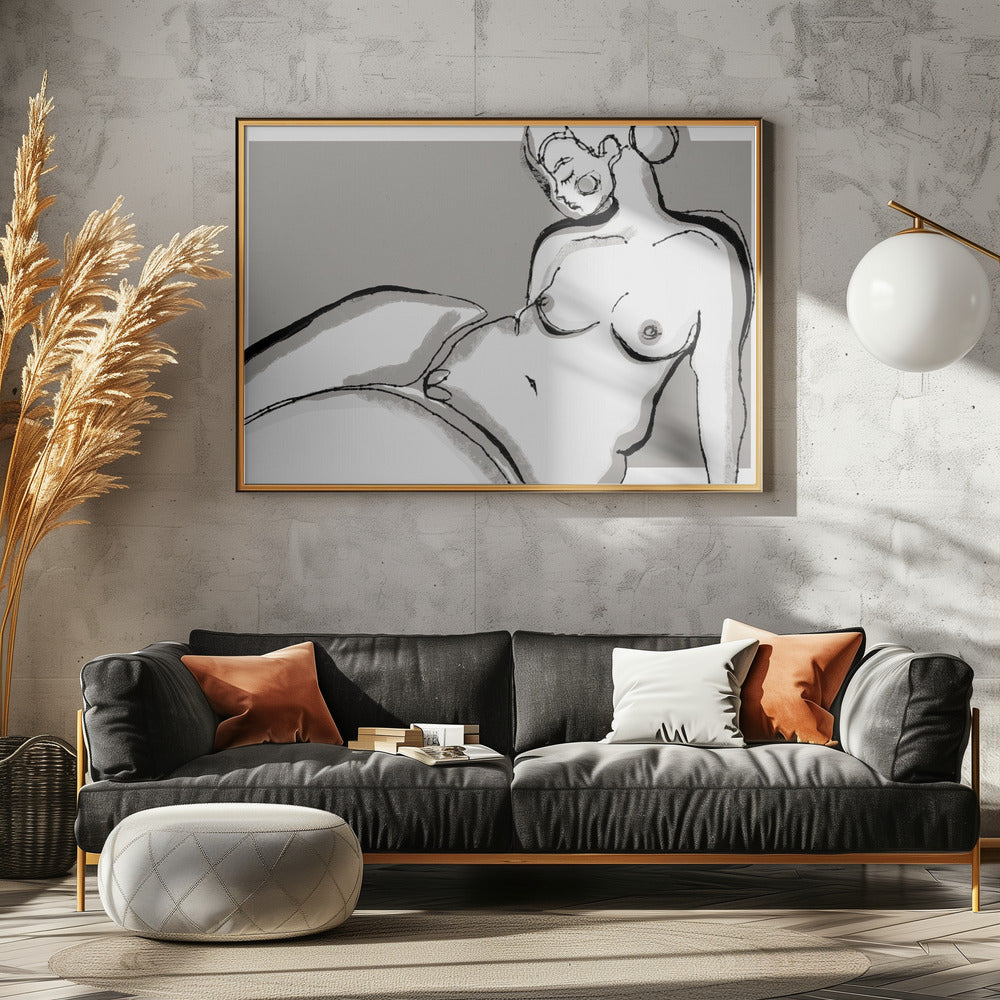 Rustige contouren | Canvas