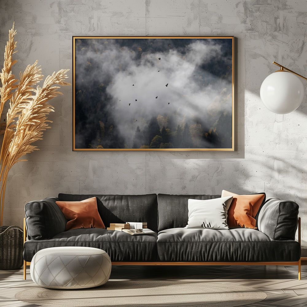 Mistige bossen 8 | Poster