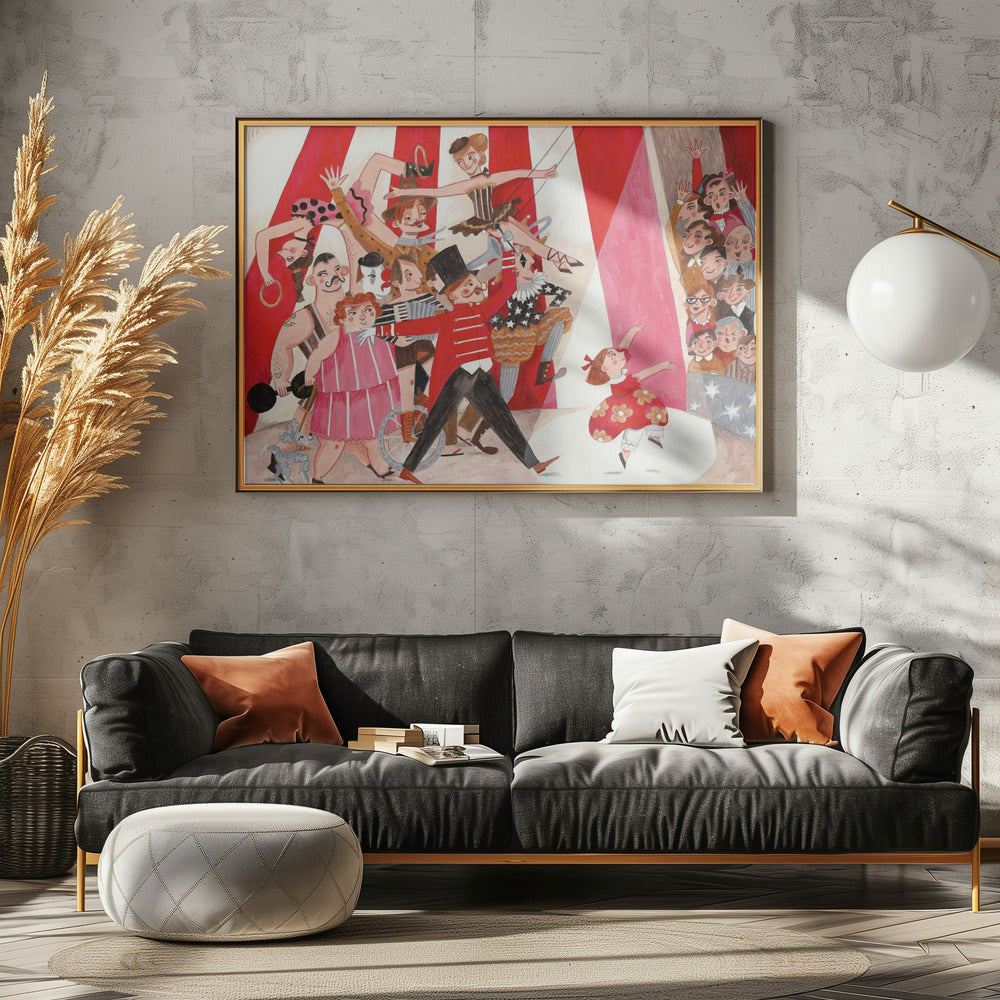 Circus in de stad | Canvas