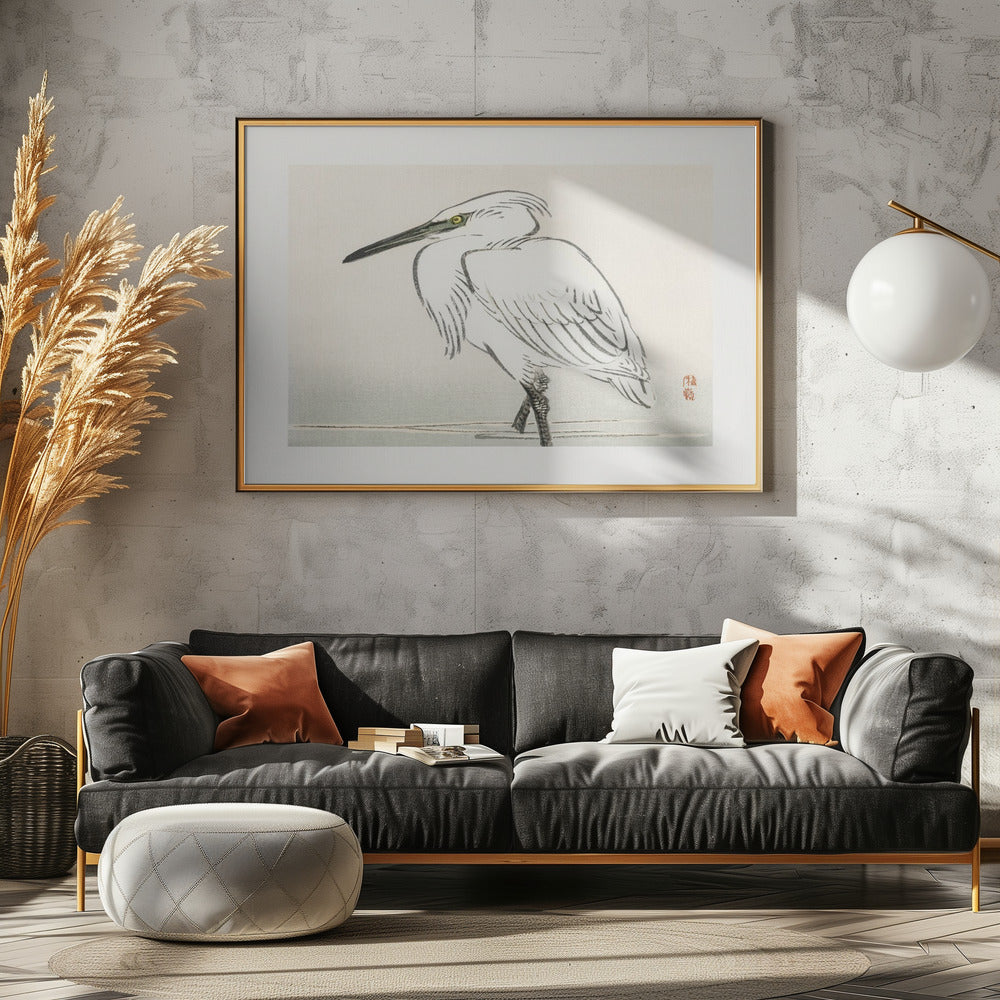 Sneeuwreiger | Canvas