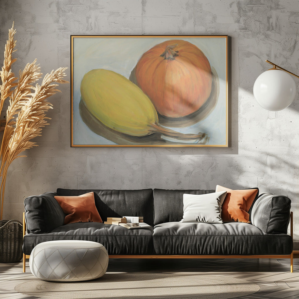 Pompoen en kalebas | Canvas
