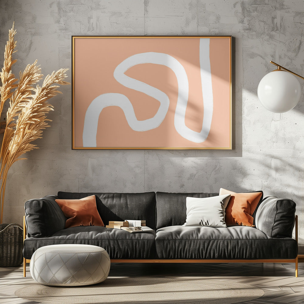 Kleurrijke minimalistische vorm | Canvas
