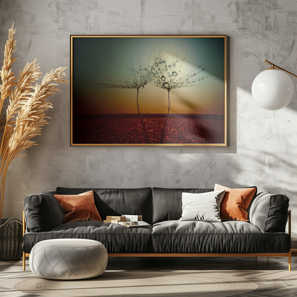 Vuur en water | Canvas