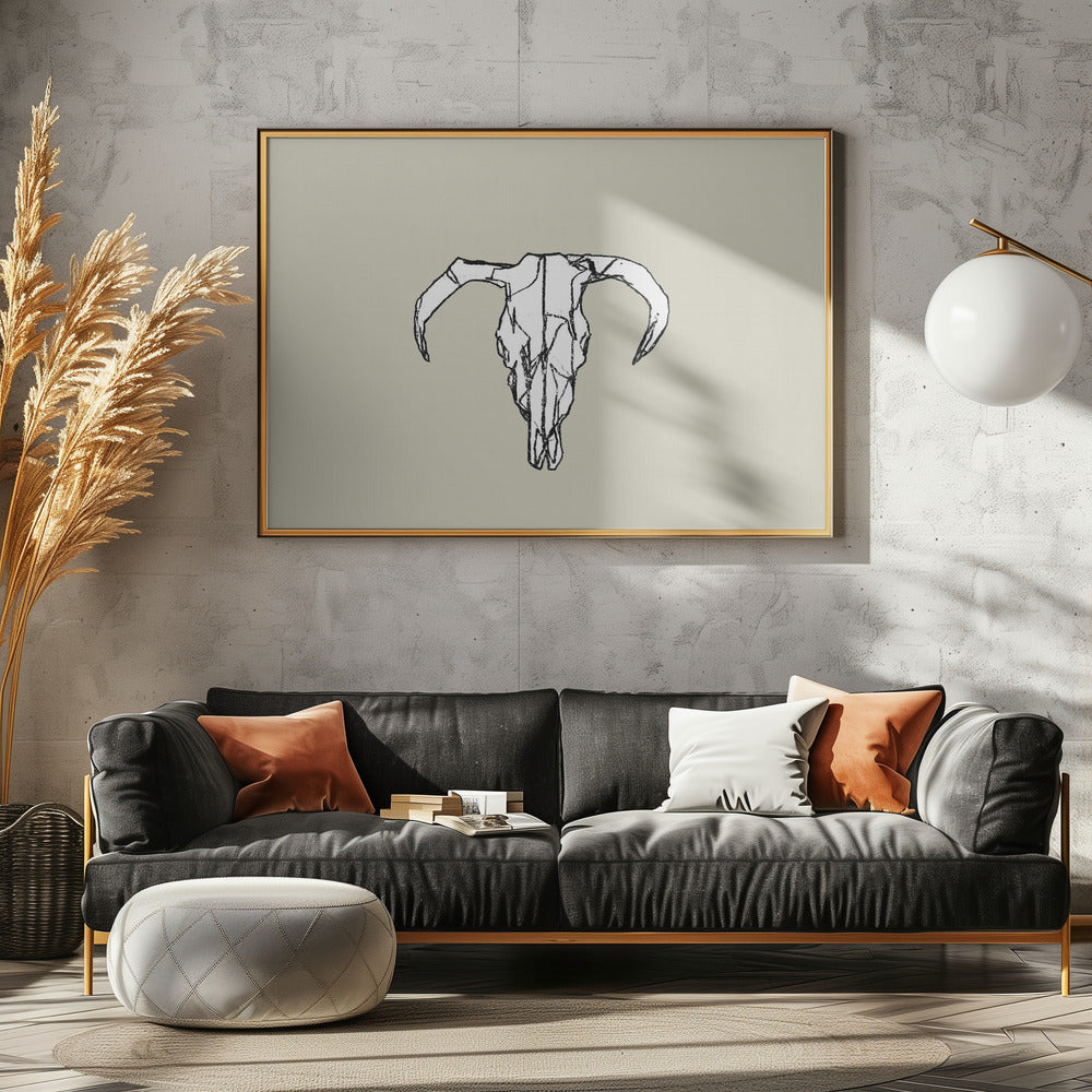 Dierenschedel nr. 2 | Canvas