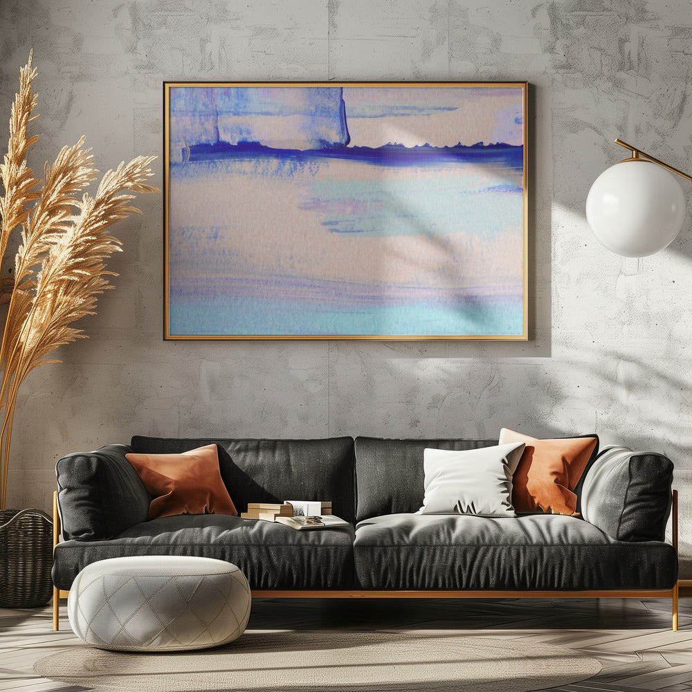 Pastel Colors Blended With Vibrant Blues | Poster