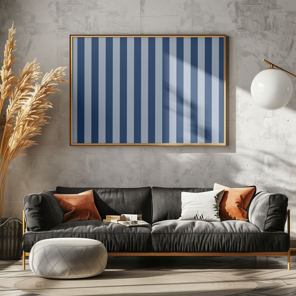 Blauwe Strepen | Poster