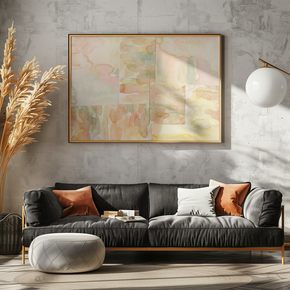 Abstracte compositie 4 horizontaal | Canvas