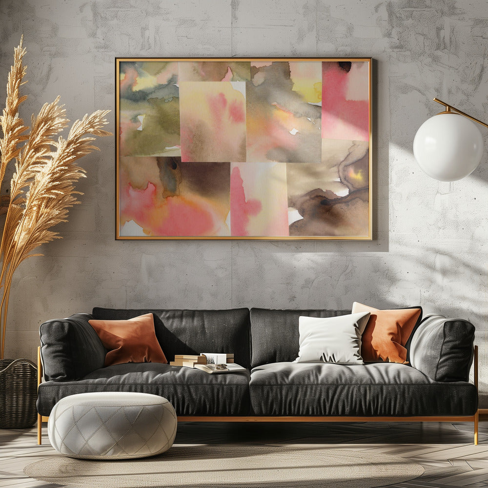 Abstracte compositie 5 horizontaal | Canvas