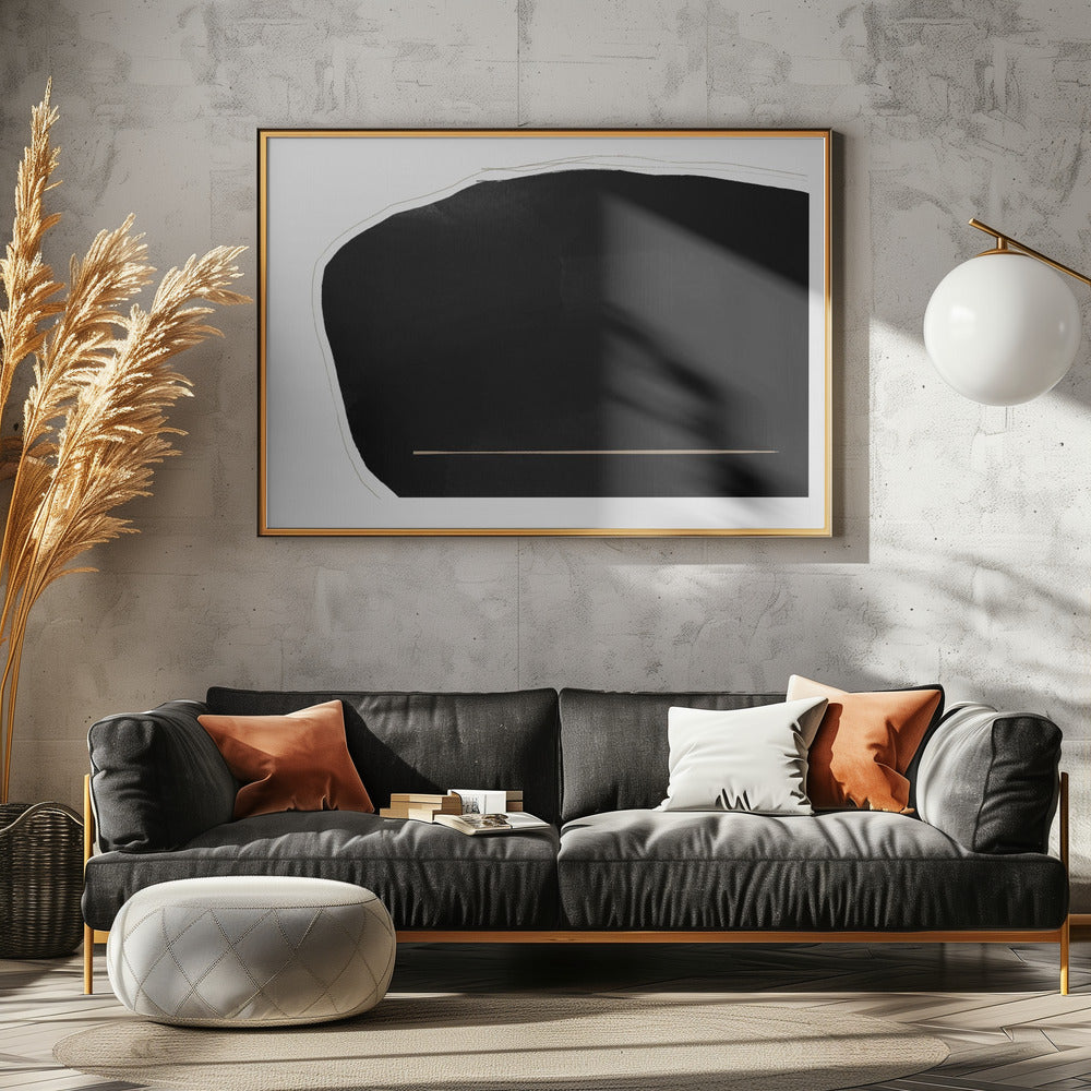 Dominant Zwart | Canvas