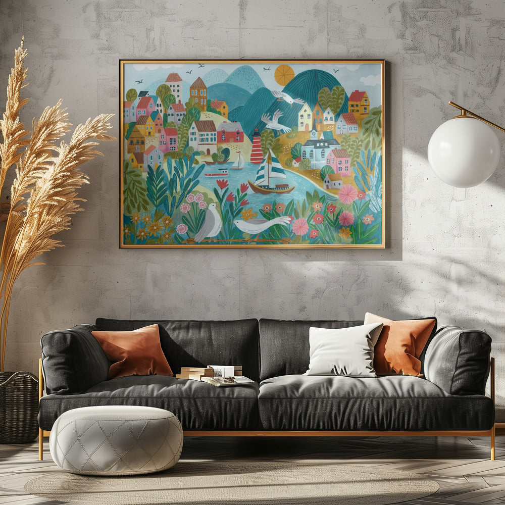 Coastal Village | Canvas