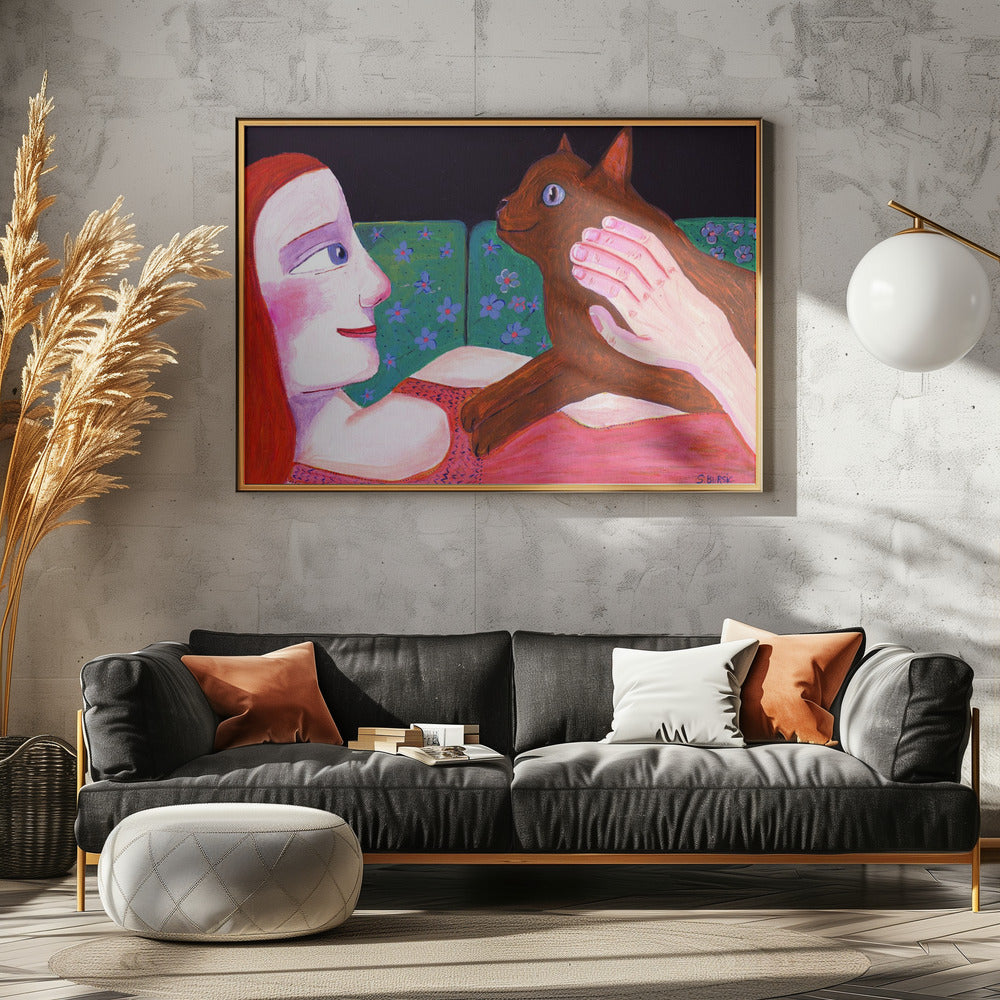 Cat Lover Red | Poster
