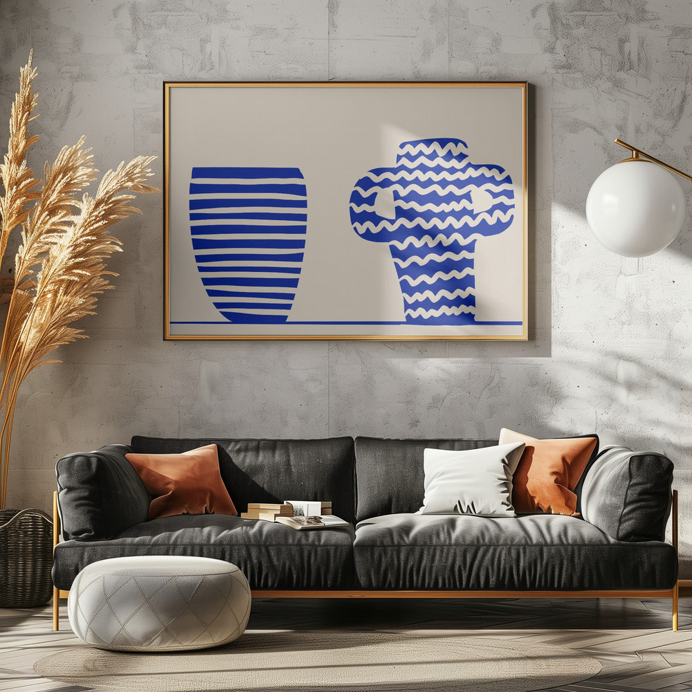 Blue Vases | Poster