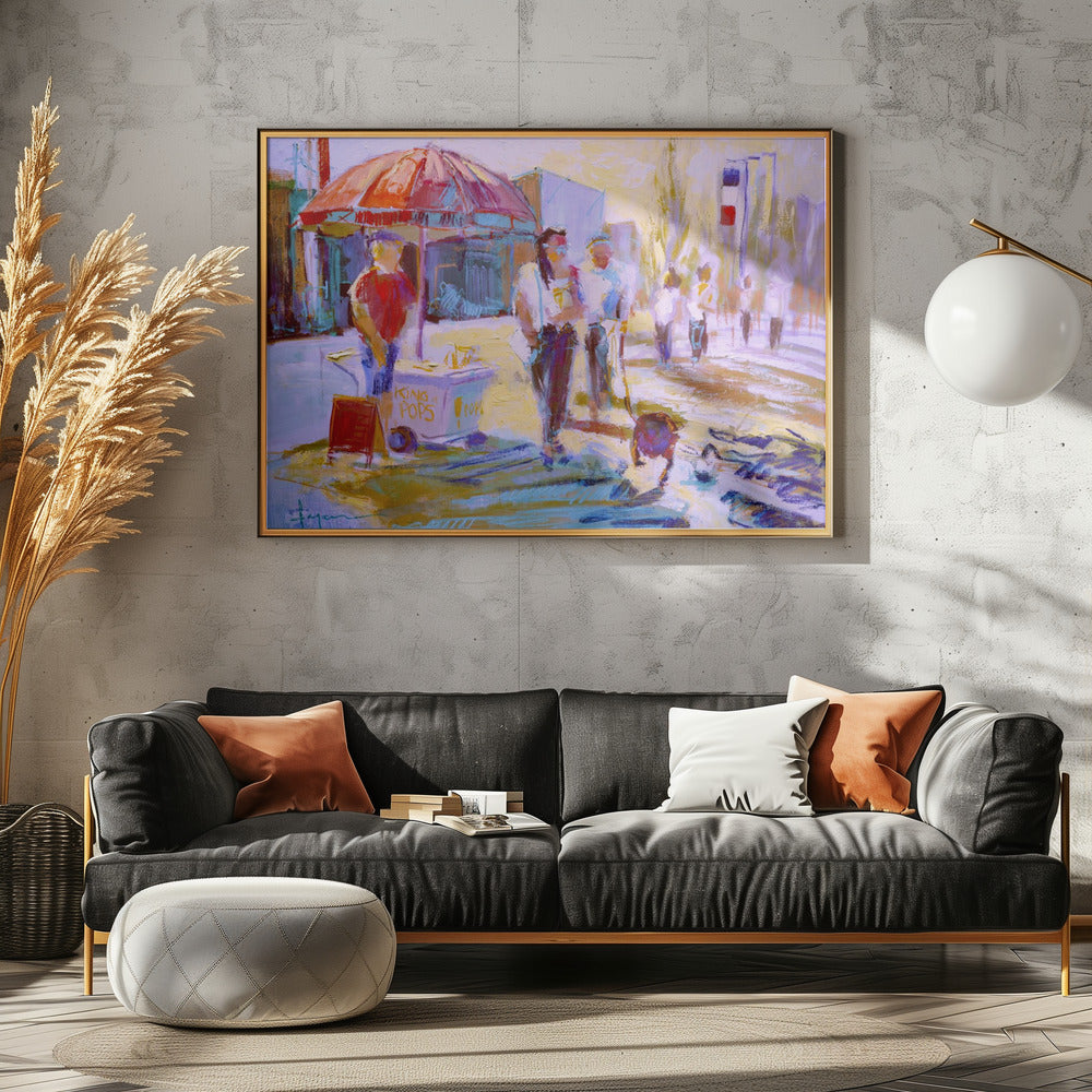 Zonnig wandeltafereel | Canvas