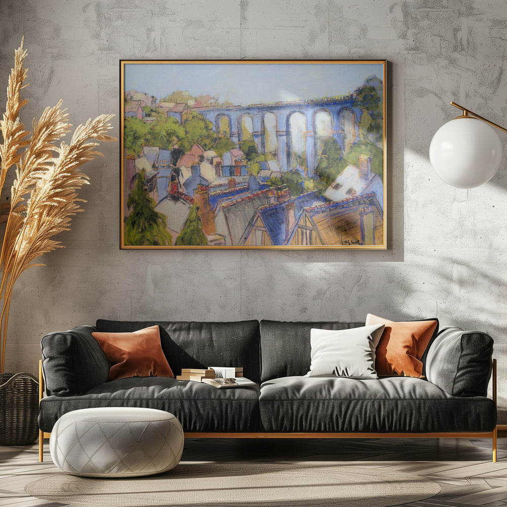 Village Rooftops | Canvas