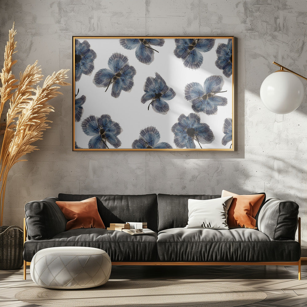 Navy Floral Mix | Canvas