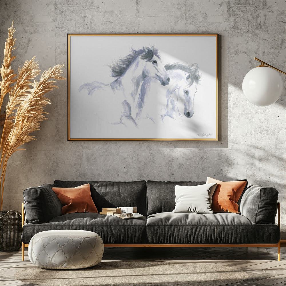 Twee paarden | Canvas