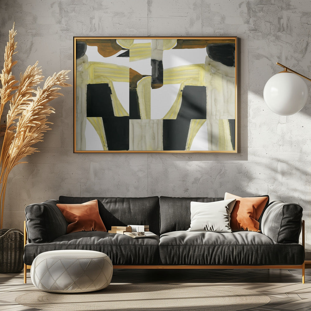 Abstracte uitgesneden vormen 4 | Poster