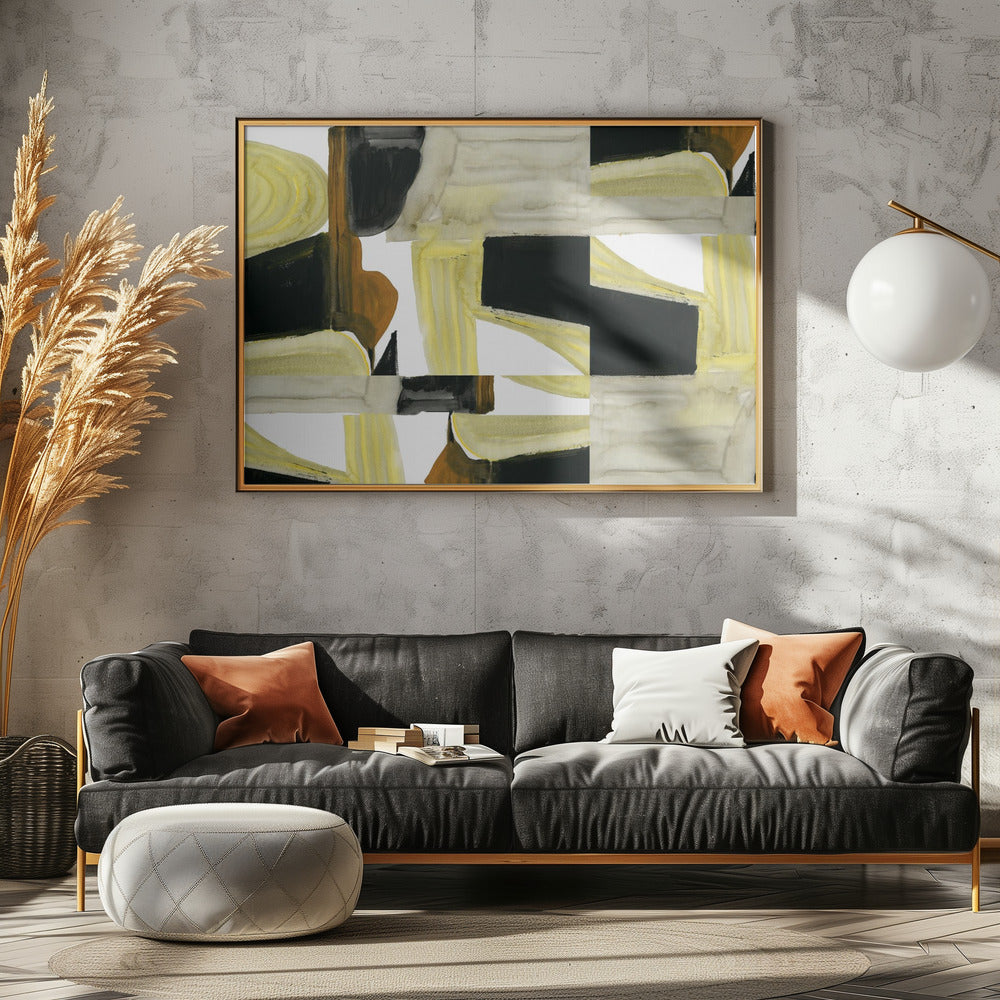 Abstracte uitgesneden vormen 5 | Poster