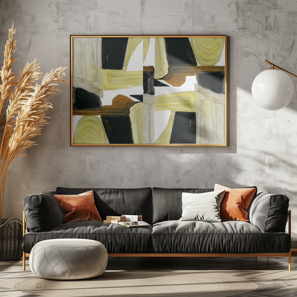 Abstracte uitgesneden vormen 6 | Poster