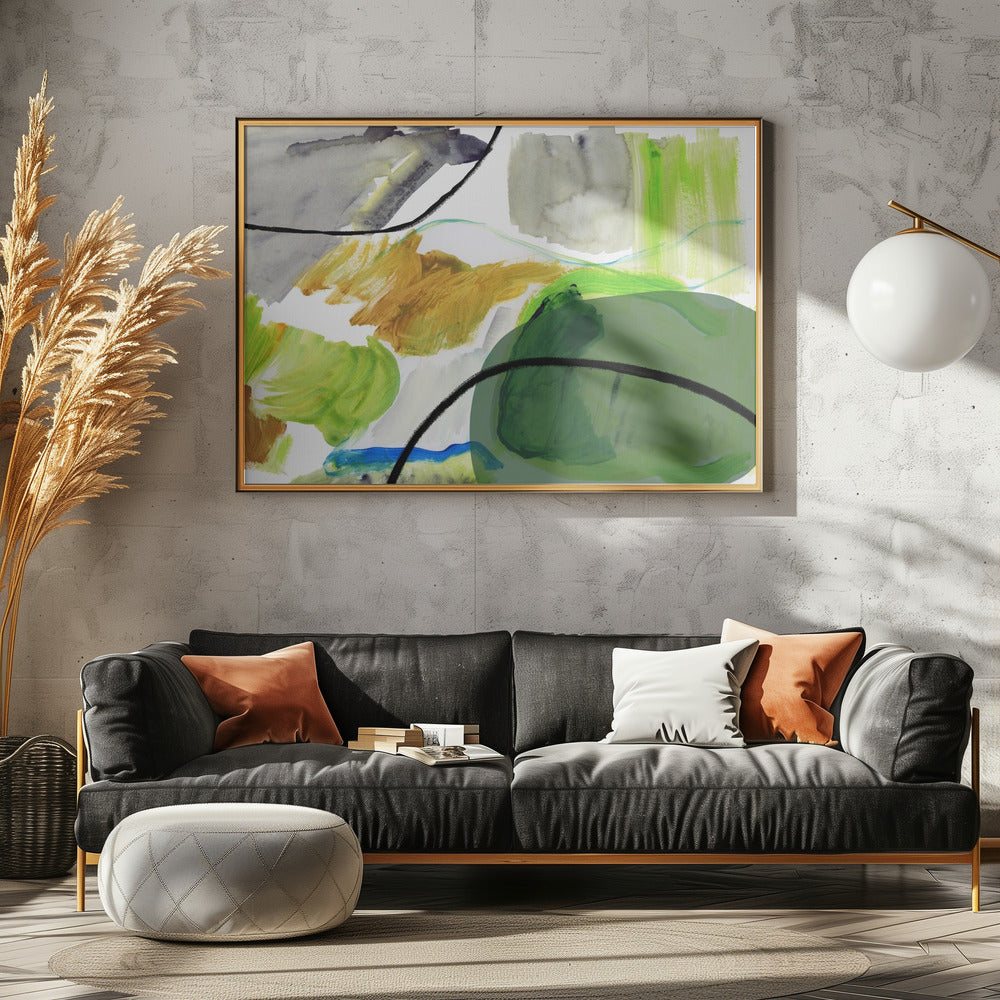 Vloeiende abstracte vormen 3 | Poster