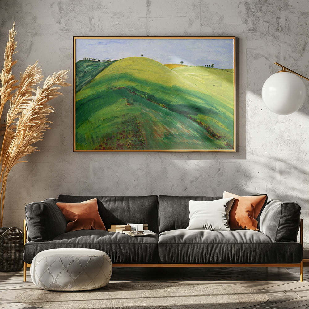 Groene heuvels | Canvas