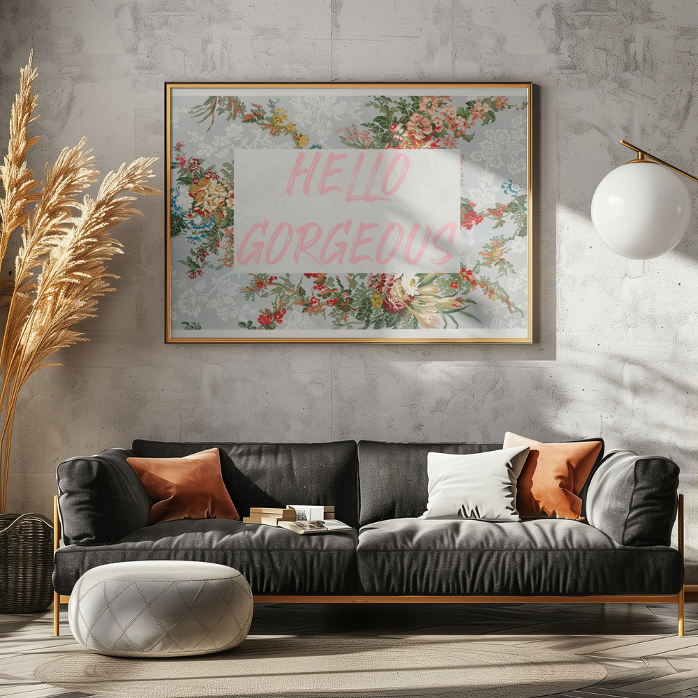 Halloprachtigblauwebloemenverhouding 2x3 | Canvas