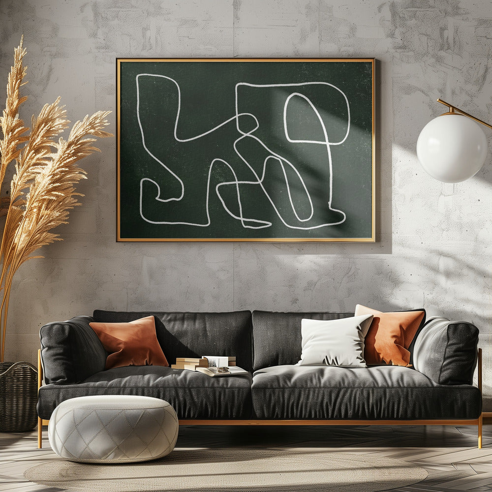 Green scribble | Poster