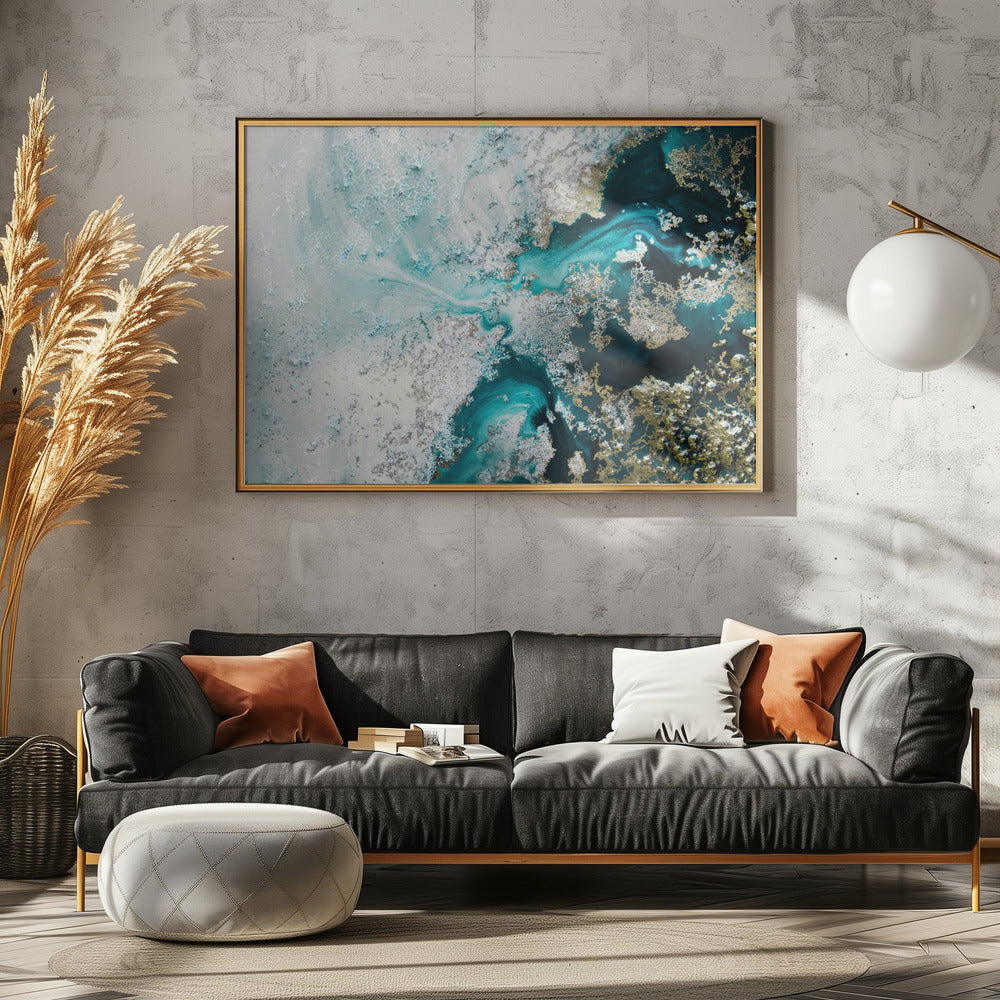 Abstract kust-zeezicht | Poster
