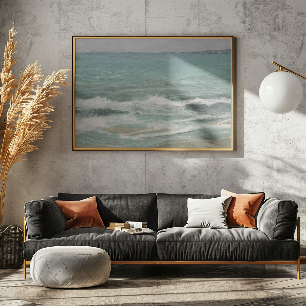 Golven op de oostoever | Canvas