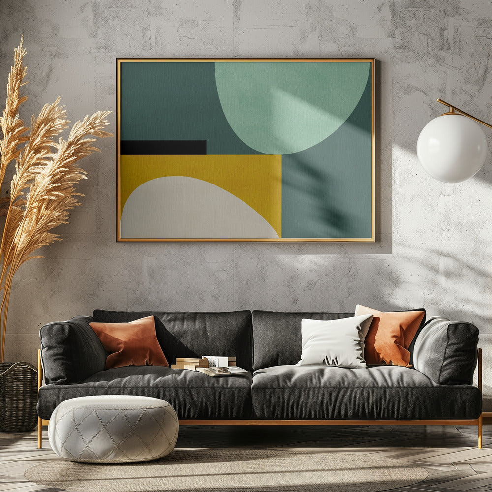 Regenboog Plus Vormen1 | Canvas