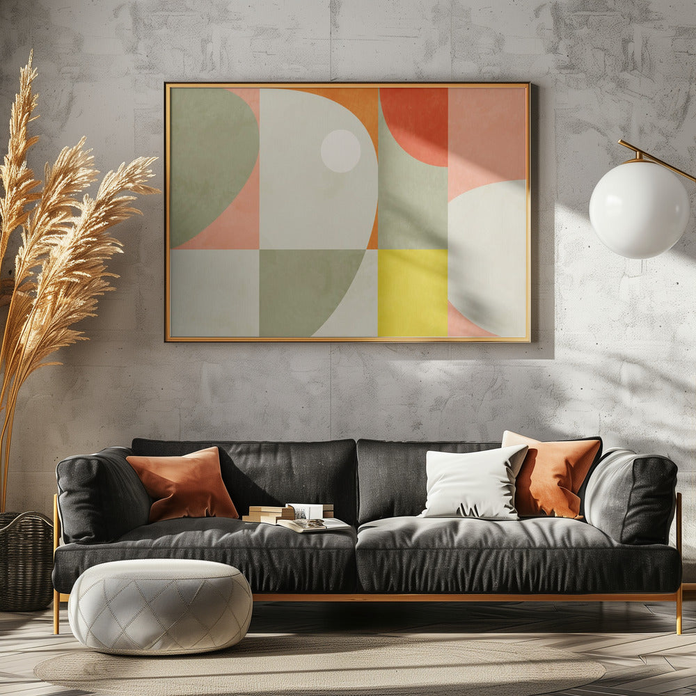 Zomercirkels22 1 V | Canvas
