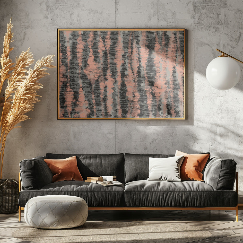 Coral Stripes | Poster