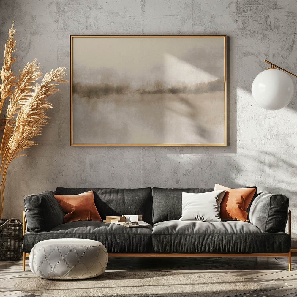 Abstract Landscape in neutral browns | Poster