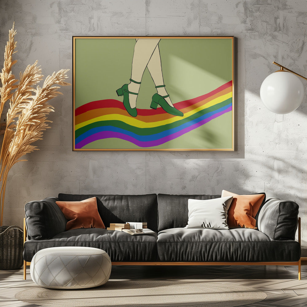 Regenboogwandeling | Canvas