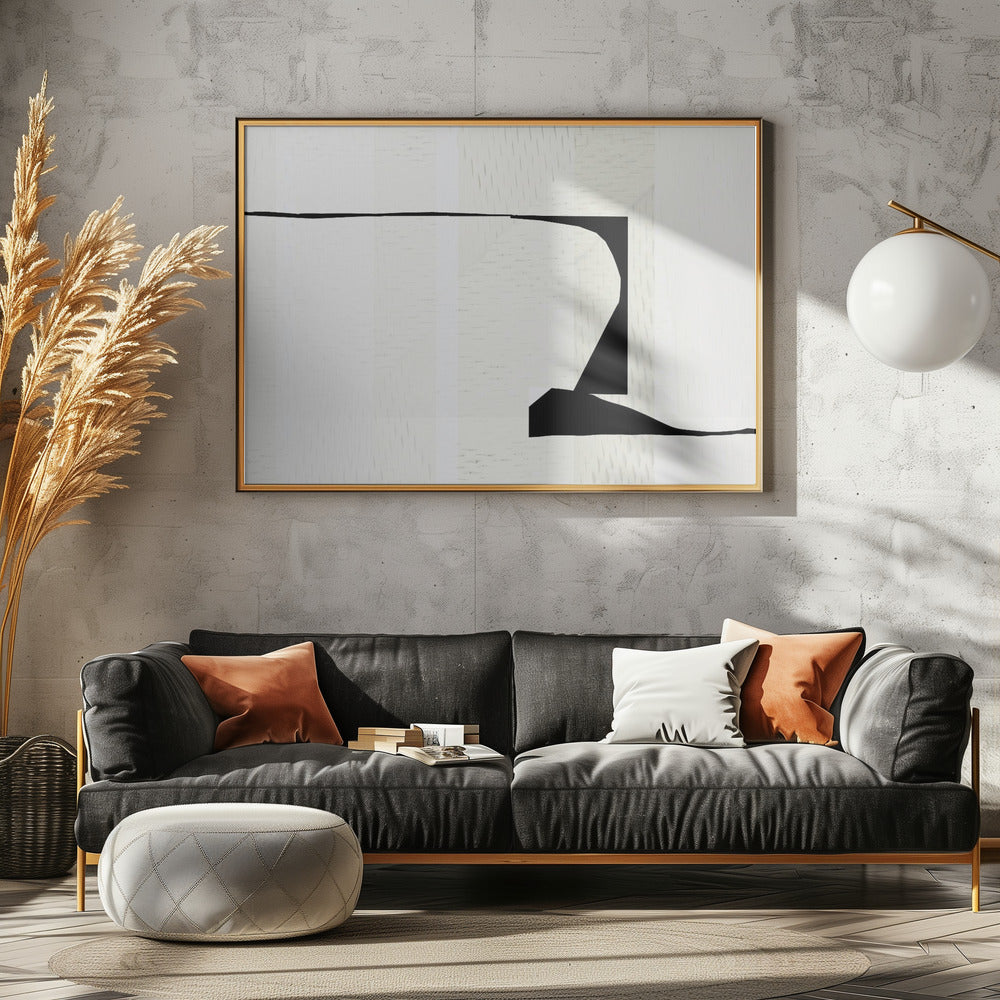 Witte geweven kunst 2 | Canvas