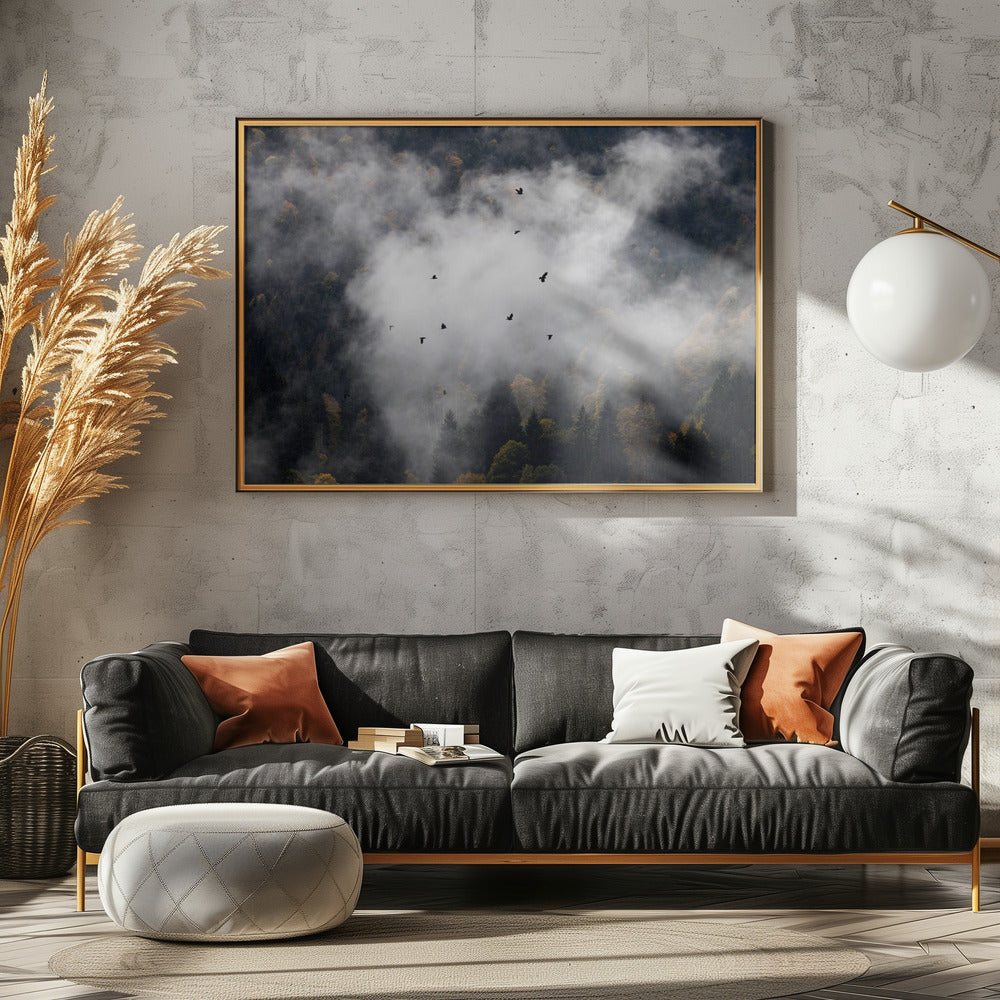 Mistige bossen 8 | Canvas