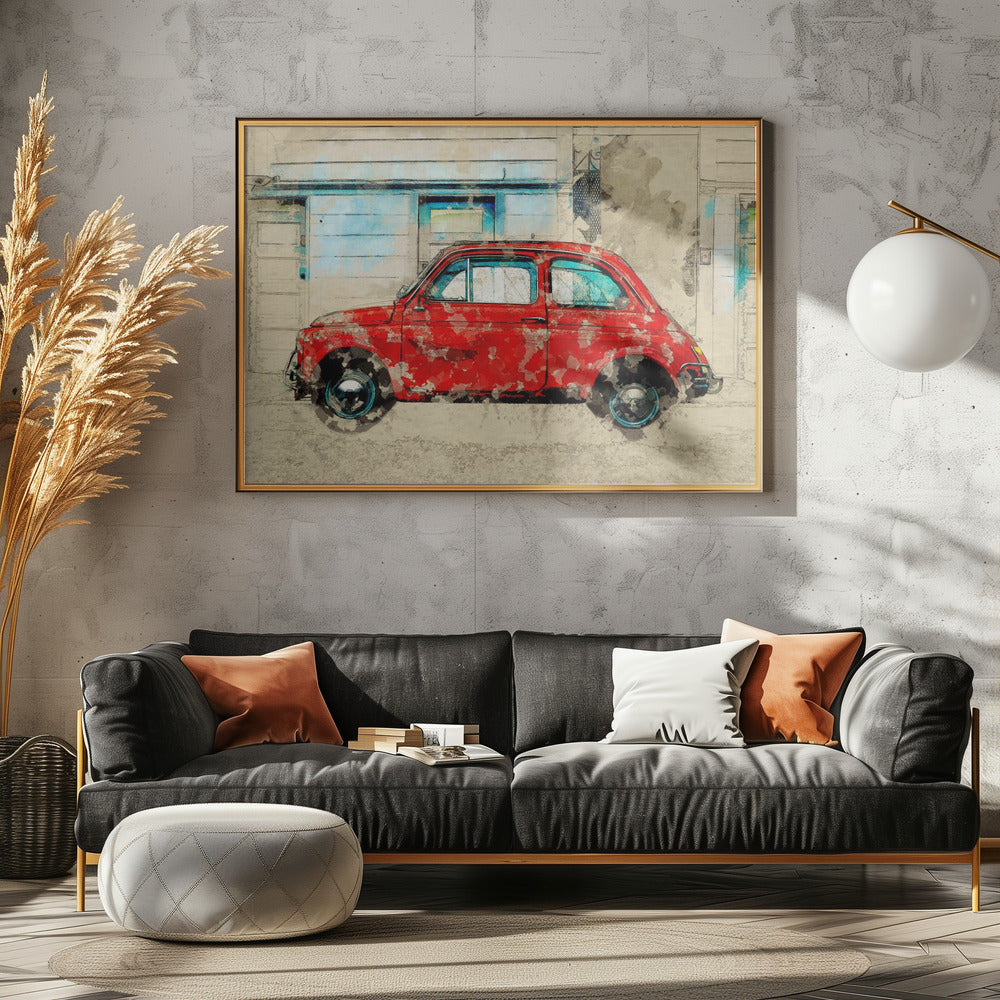 Retro Auto | Canvas