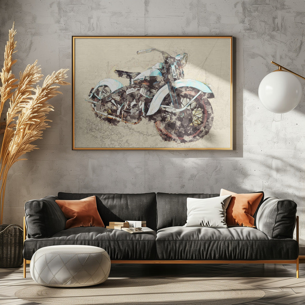 Oude Motorfiets | Canvas