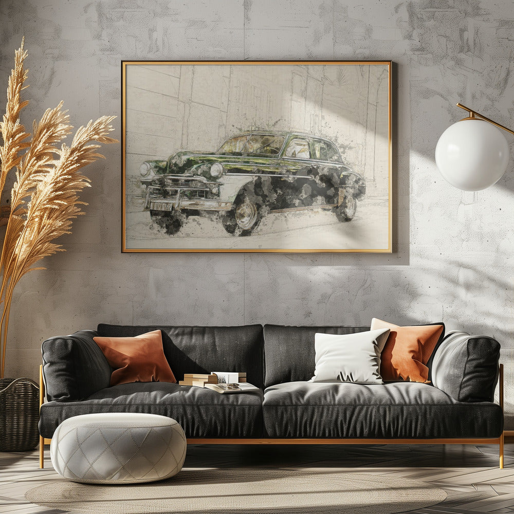 Retro Auto | Canvas
