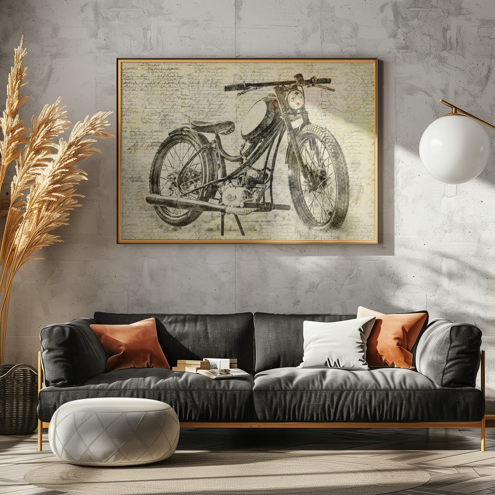oude motorfiets | Canvas
