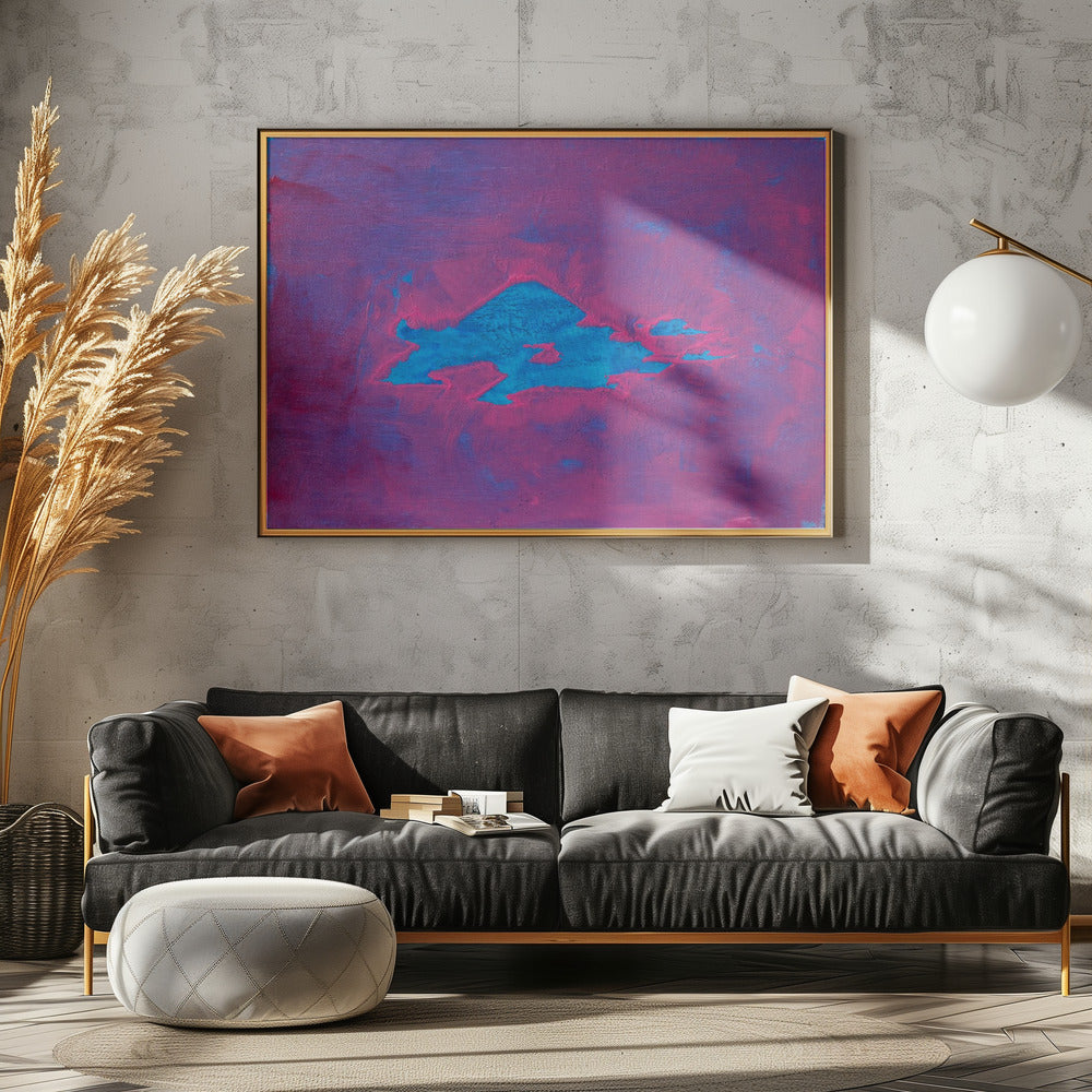 Uap Cyaan, Magenta Hemel | Canvas