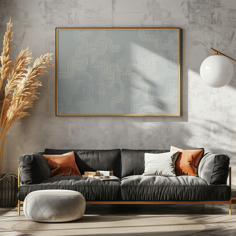 kalmerende essentials sporen betonblauw | Canvas