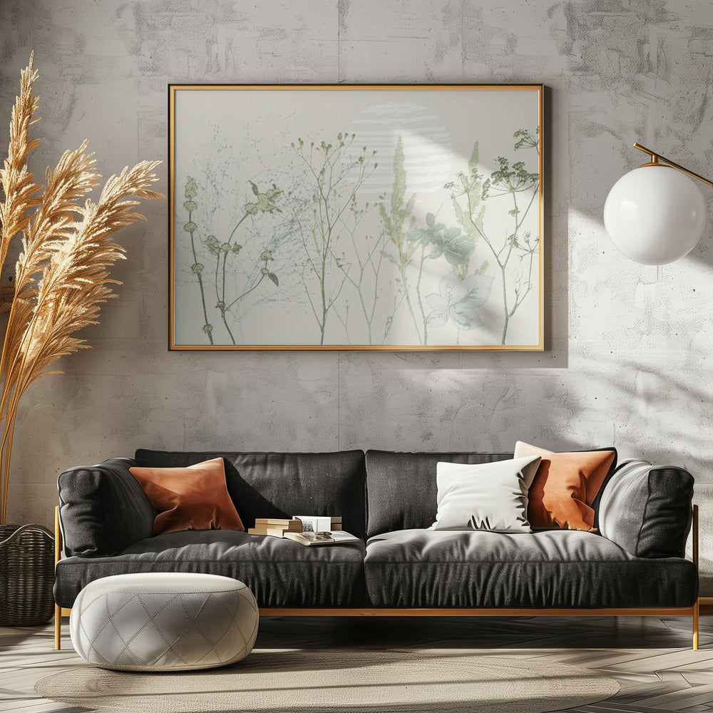 Plant based calming atmosphere natural green | Poster