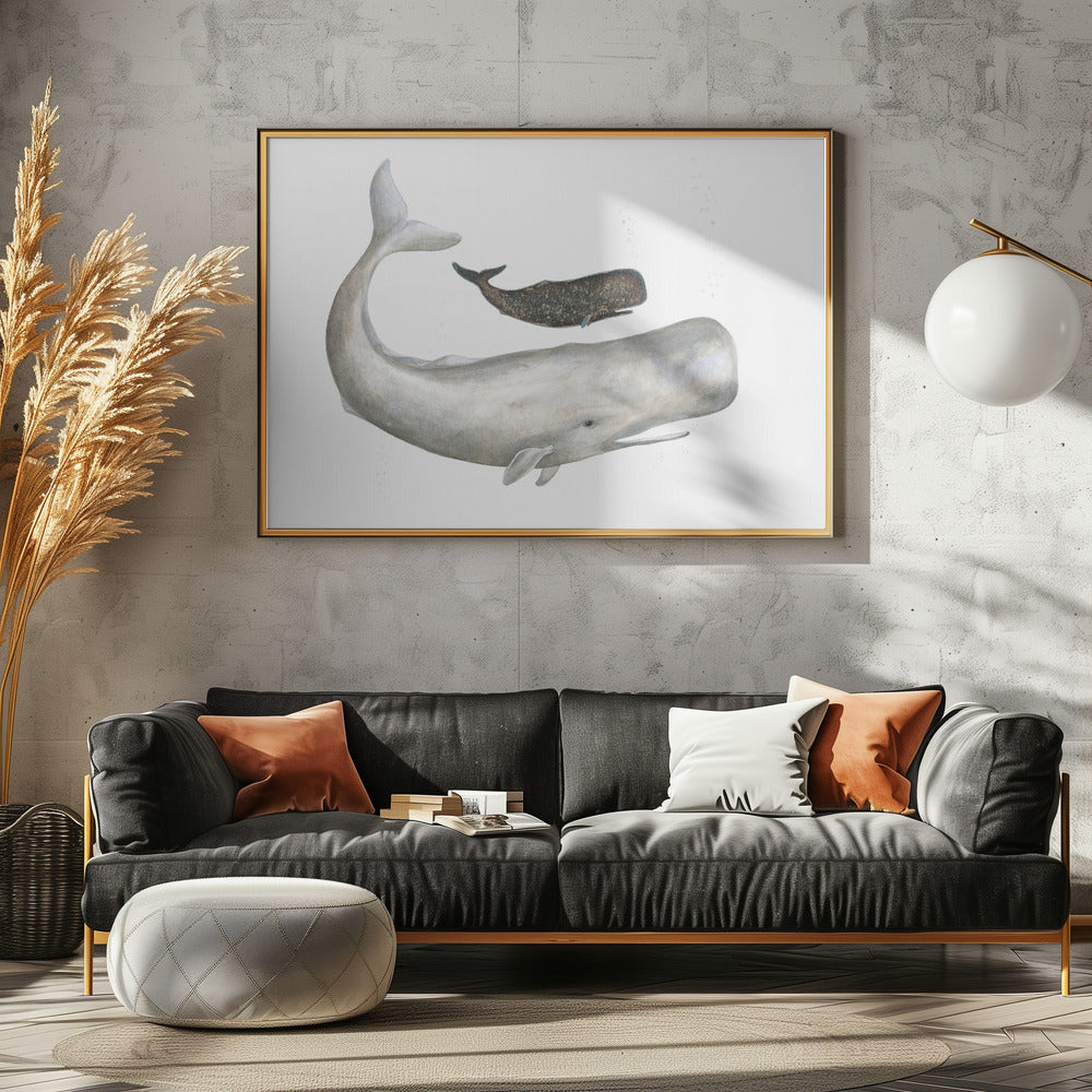 Zachte Oceaanreuzen | Canvas