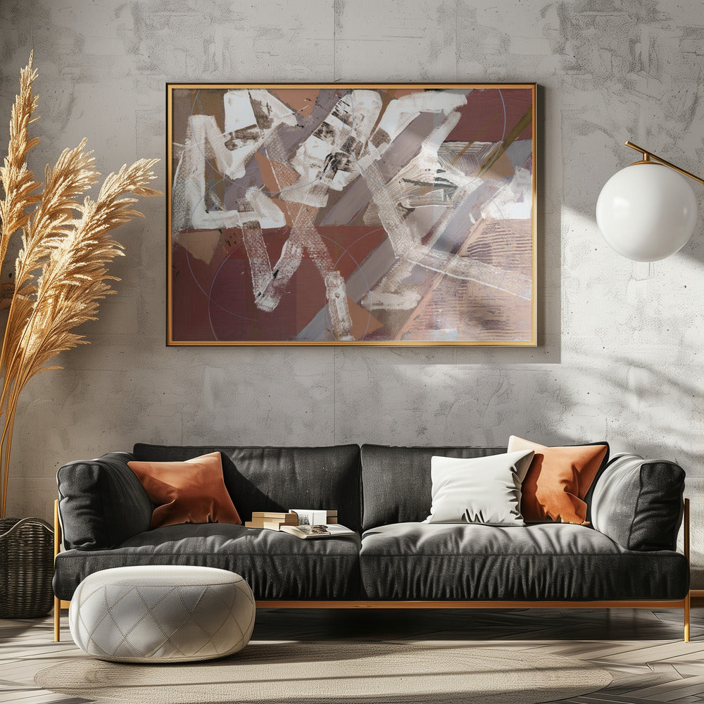 Abstracte cirkels en texturen 2 | Canvas