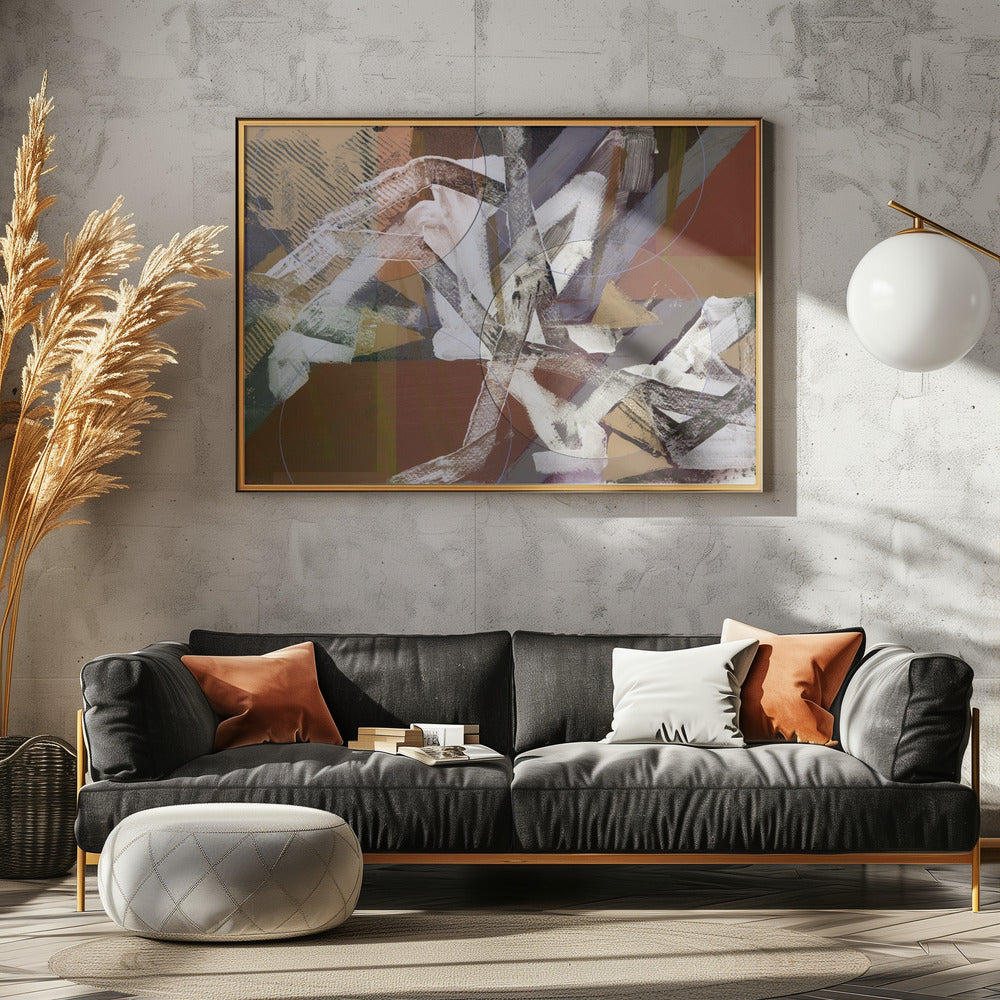 Abstracte cirkels en texturen 3 | Poster