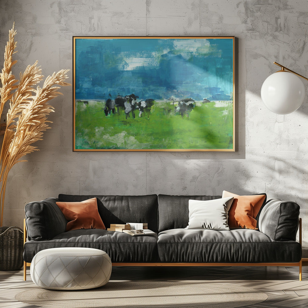 Koeien in landschap Print nr. 1 | Poster