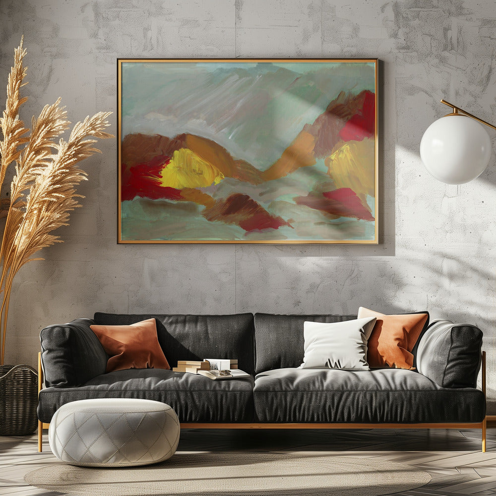 Wild terreinlandschap | Poster