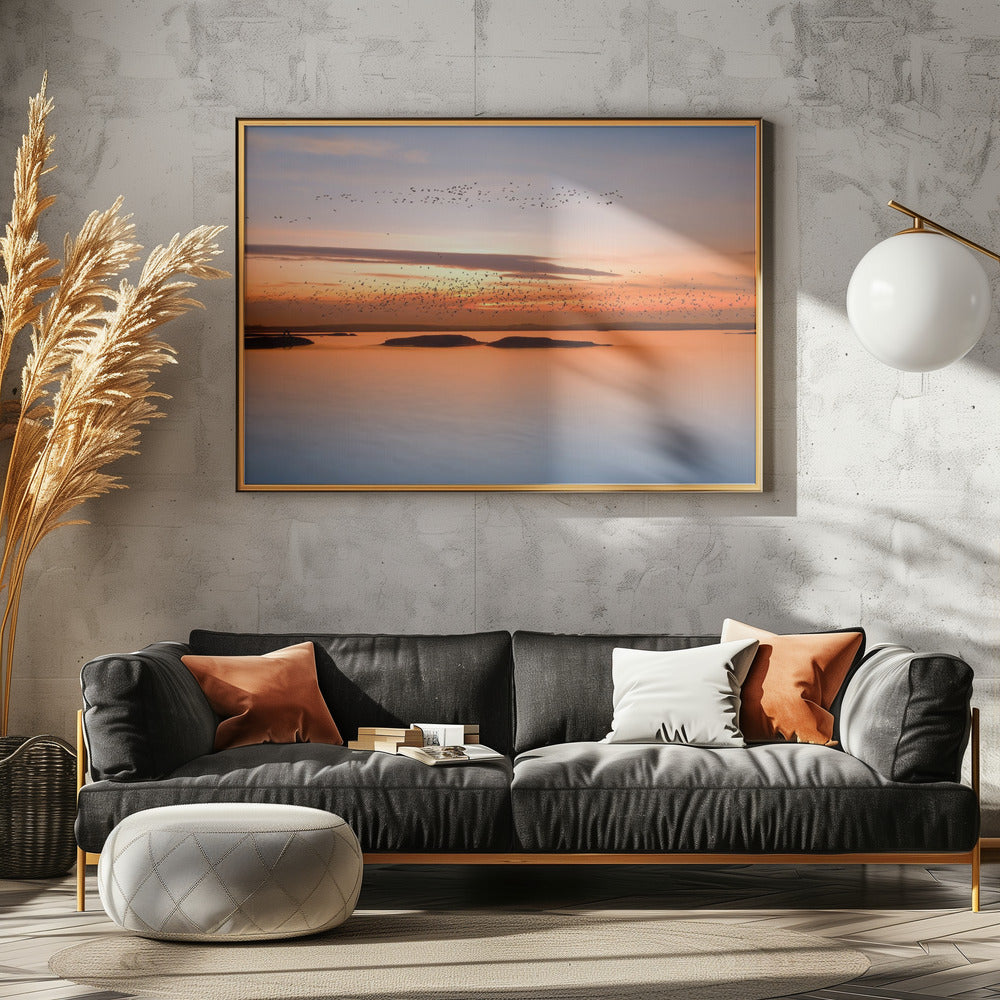 bij zonsondergang | Poster